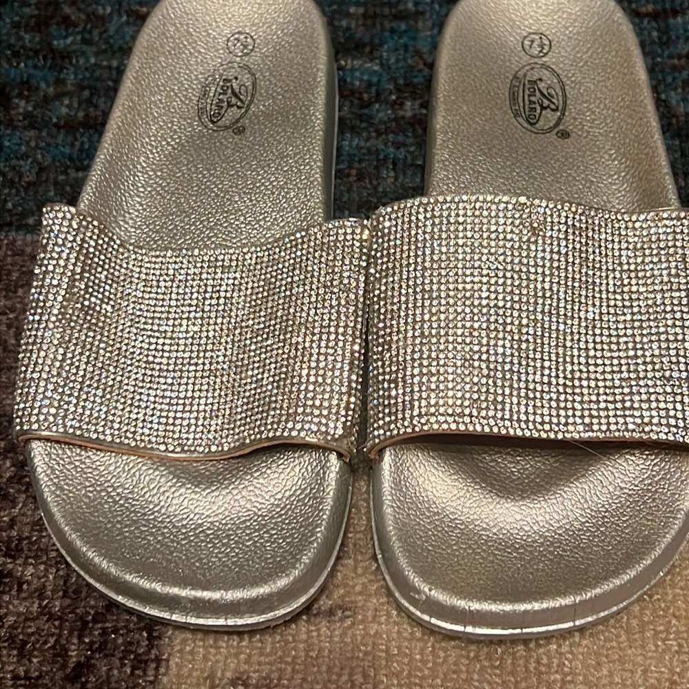 Sparkly Rhinestone Slides